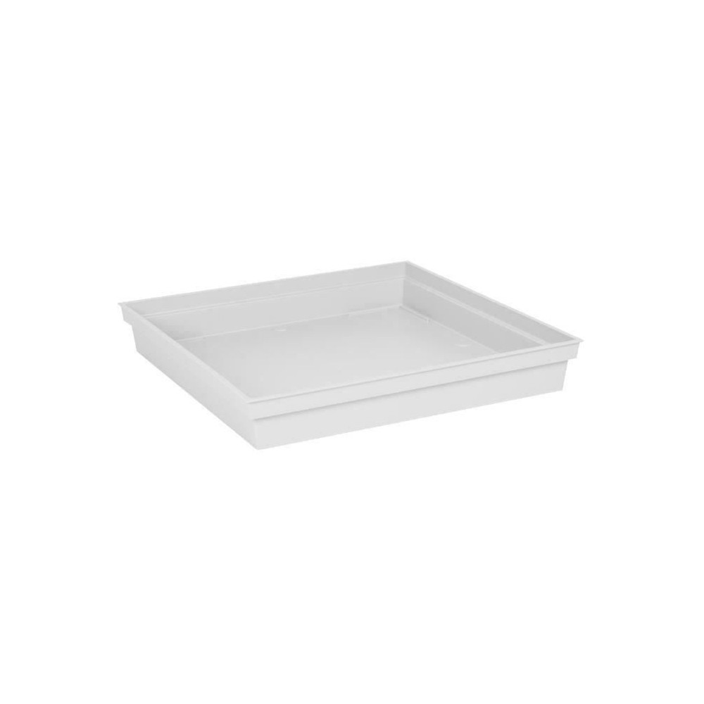 EDA Soucoupe carrée Toscane - 40 cm - Blanc