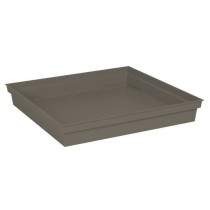 EDA Soucoupe carrée Toscane - 40 cm - Taupe