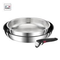 TEFAL INGENIO Preference Poeles 24/28 cm + poignée, Induction, Revete