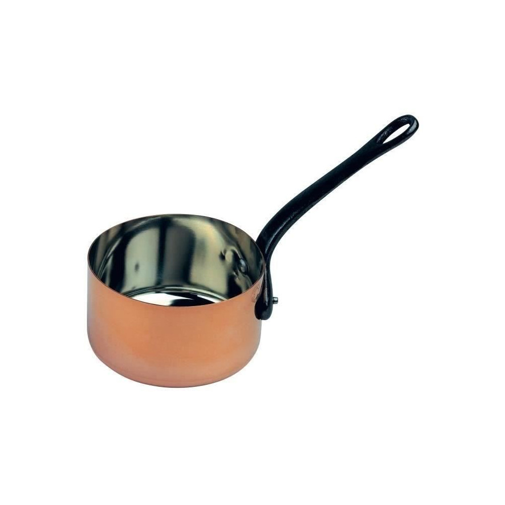 Casserole cuivre - BAUMALU - 12 cm - Cuivre massif - Intérieur étam