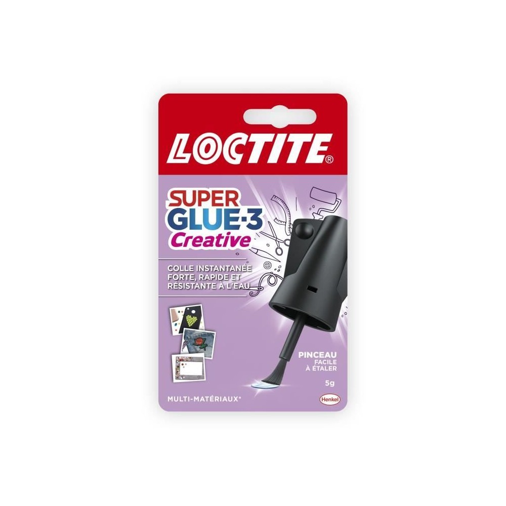 Colles cyanocrylates - LOCTITE - SUPERGLUE-3P - Creative pinceau - Bou