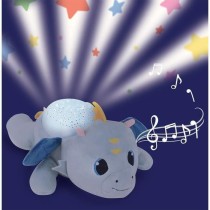 Peluche veilleuse et musicale - JEMINI - LEON LE DRAGON - Bleu - Mixte