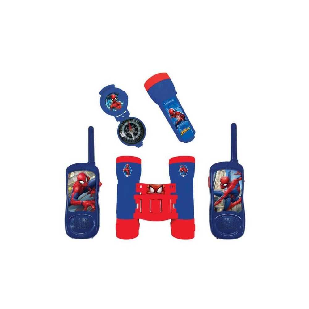 Kit d'aventurier Spider-Man - Talkie-Walkies, jumelles, lampe torche e