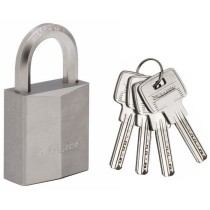 Cadenas en laiton nickelé 40mm - MASTER LOCK - Anse hexagonale - Haut