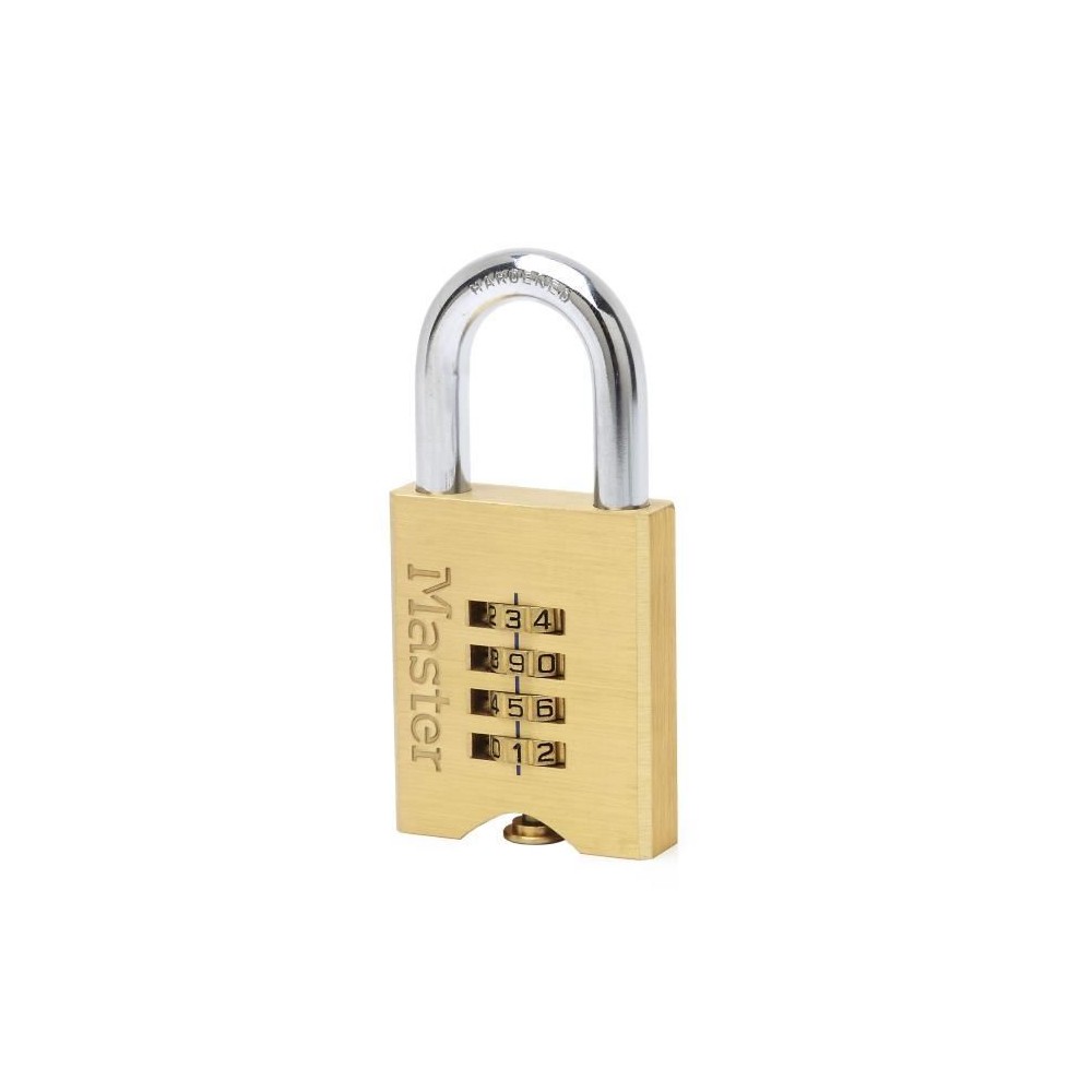 Master Lock Cadenas a combinaison Laiton massif 50 mm 651EURD