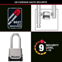 Cadenas Haute Sécurité - MASTER LOCK - M176EURDLH - Zinc - Anse XL -