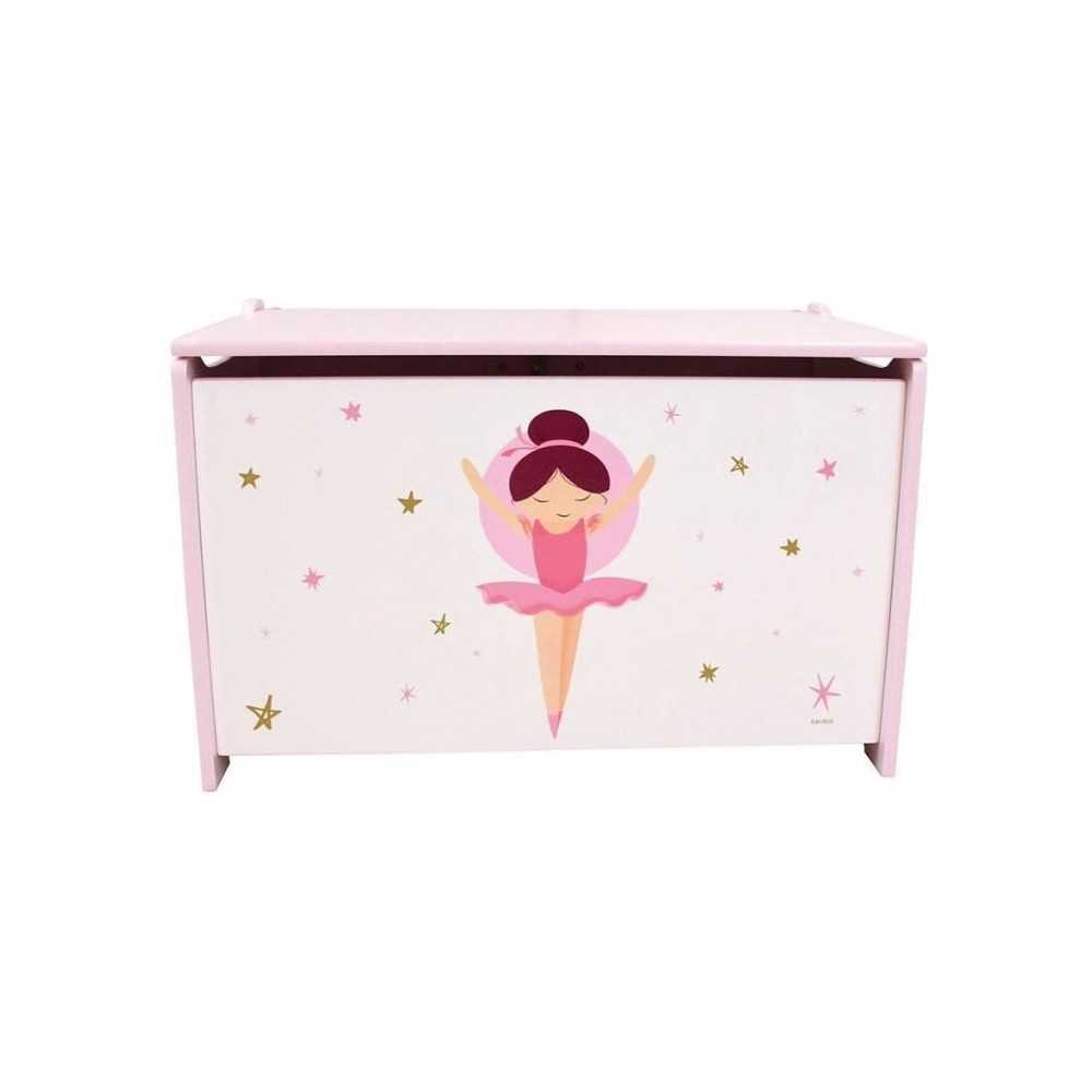 Coffret a jouets en bois - Danseuse Ballerine - FUN HOUSE - H.40 x L.5