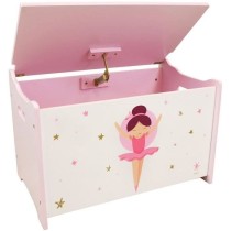 Coffret a jouets en bois - Danseuse Ballerine - FUN HOUSE - H.40 x L.5