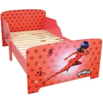 Fun house miraculous ladybug lit avec sommier a lattes 140x70 cm