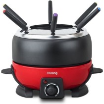 Fondue électrique 6 personnes - H.Koenig - ALP1800 - 800 W - Rouge /