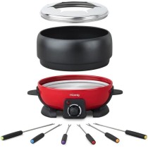 Fondue électrique 6 personnes - H.Koenig - ALP1800 - 800 W - Rouge /