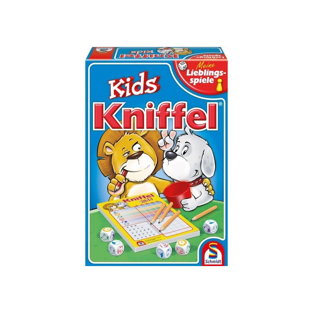 Jeu de société Kniffel Kids - SCHMIDT SPIELE - Dés amusants - 15 mi