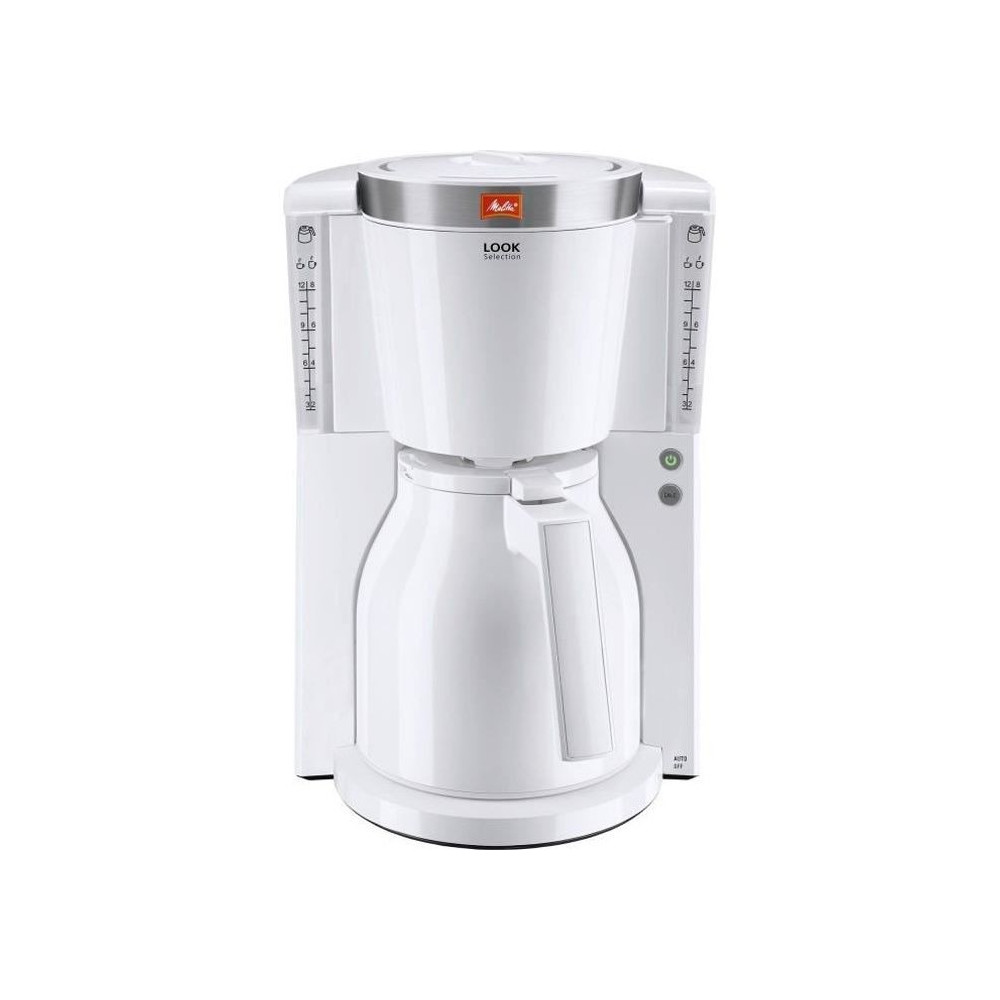 Cafetiere filtre MELITTA Look IV Therm Selection 1011-11 Blanc/Acier B