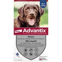 Advantix Chien Solution Antiparasitaire Grande Race 25 a 40kg 4 pipett