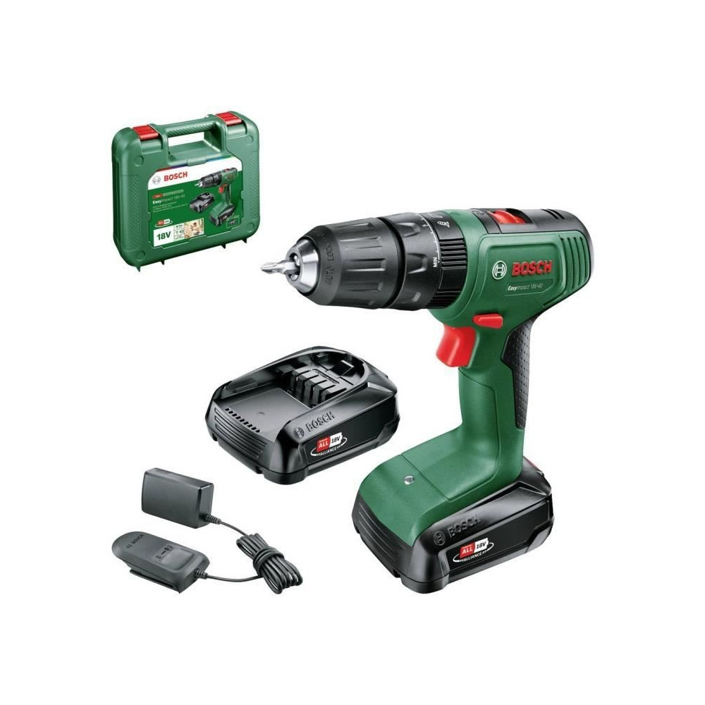 Perceuse visseuse a percussion Bosch EasyImpact 18V40 + (2xbatterie 2,