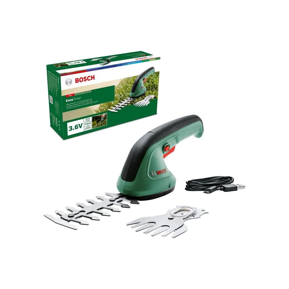 Cisailles - BOSCH - EasyShear 3,6V - Coupe facile et sans effort - Gra