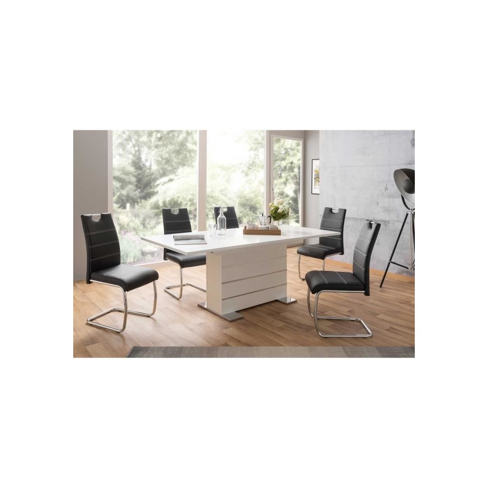 Table extensible 6-8 personnes - Rectangulaire - Panneaux de particule