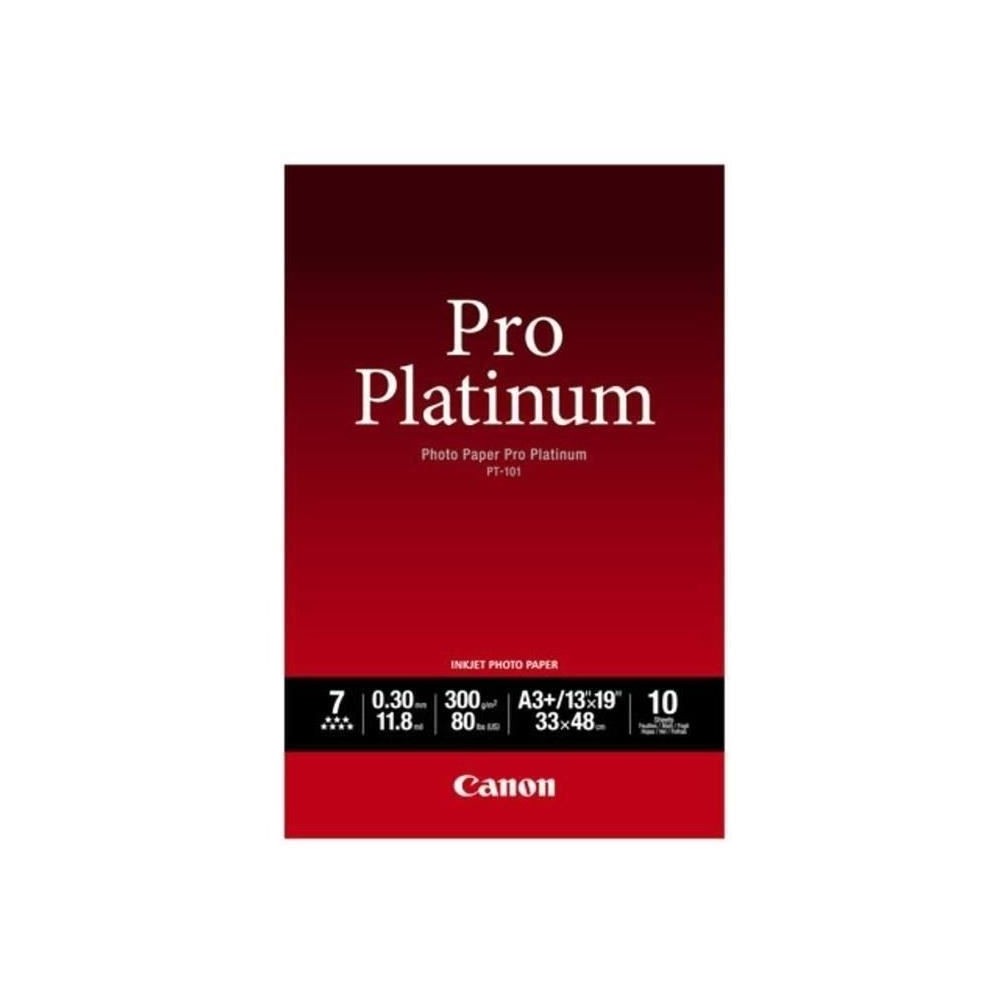 Papier photo CANON PT-101 Pro platinum 300g A3+ - 10 feuilles