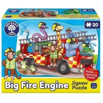 Puzzle - ORCHARD - Big Fire Engine - 20 pieces - Multicolore - Pour en