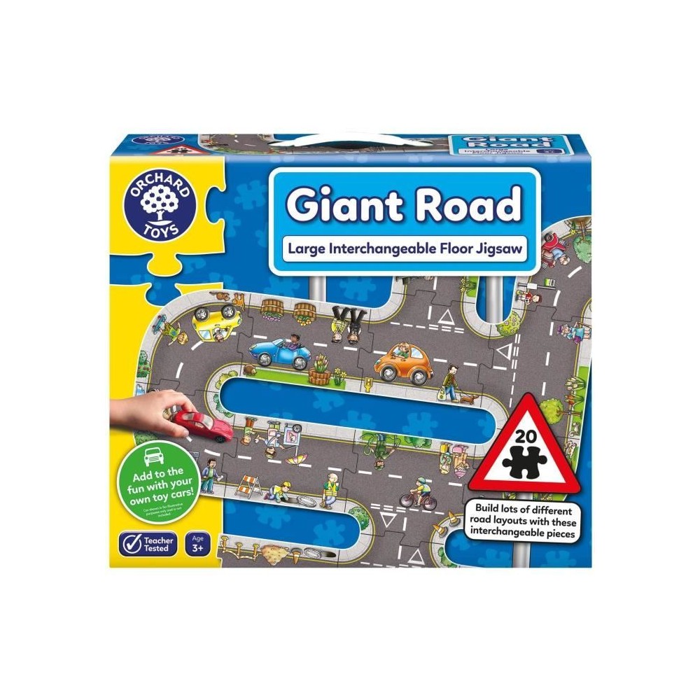 Puzzle - ORCHARD - Giant route Road - 20 grosses pieces interchangeabl