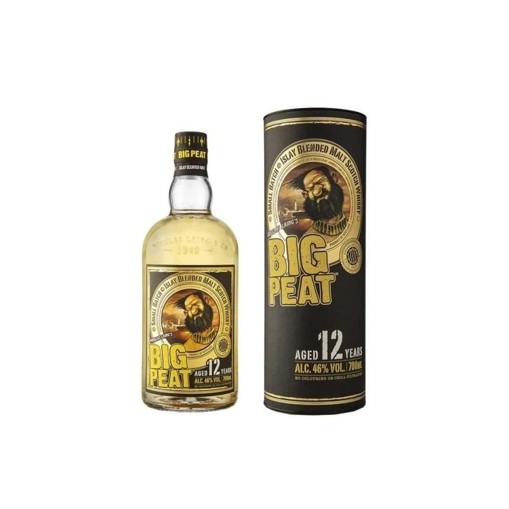 Big Peat - 12 ans - Islay Blended Malt Scotch Whisky - 46,0% Vol. - 70