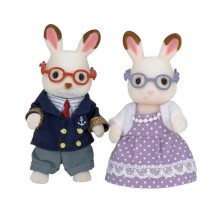 SYLVANIAN FAMILIES - 5190 - Grands-Parents Lapin Chocolat - Les famill