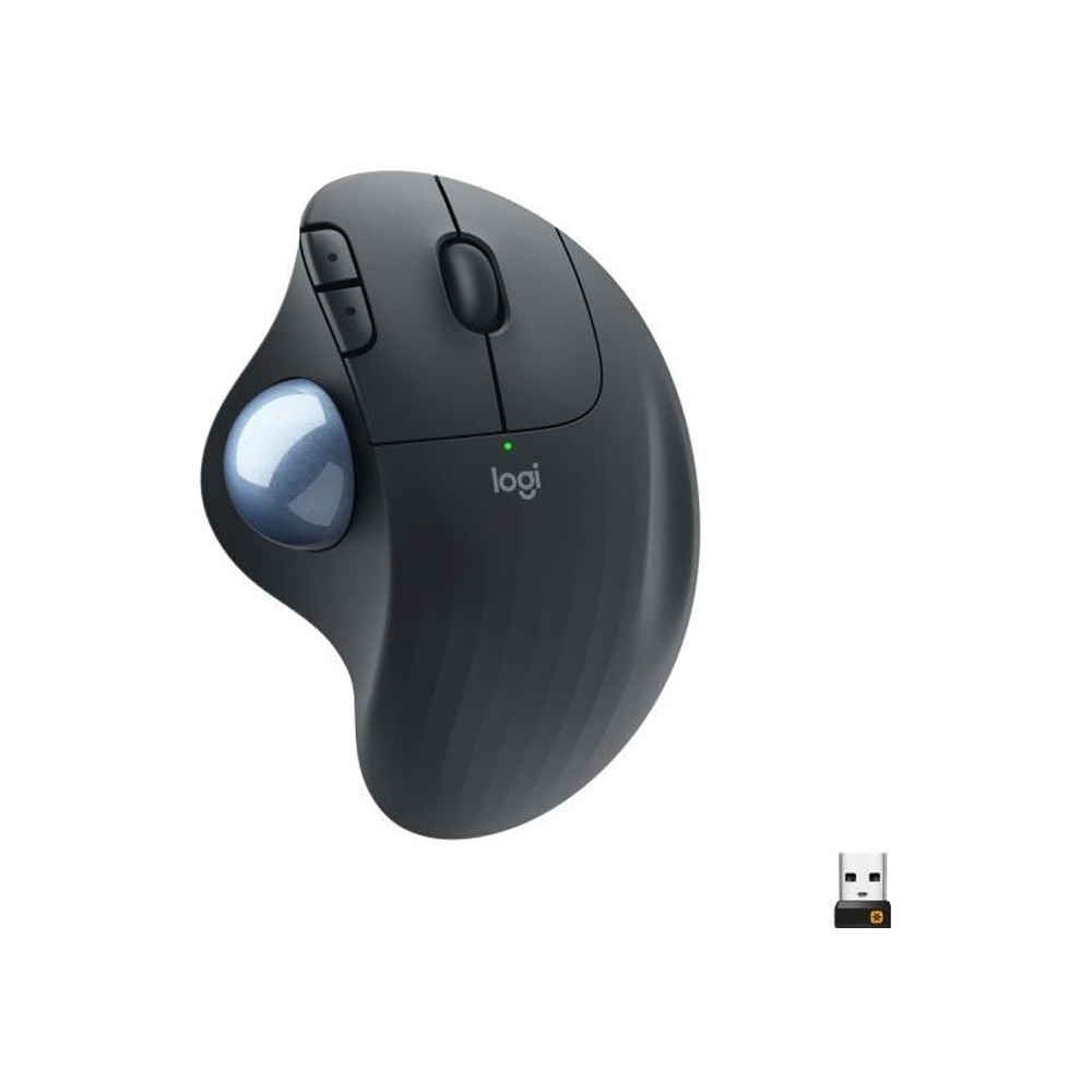 Souris ergonomique - Sans fil - Logitech - Ergo M575 - Graphite