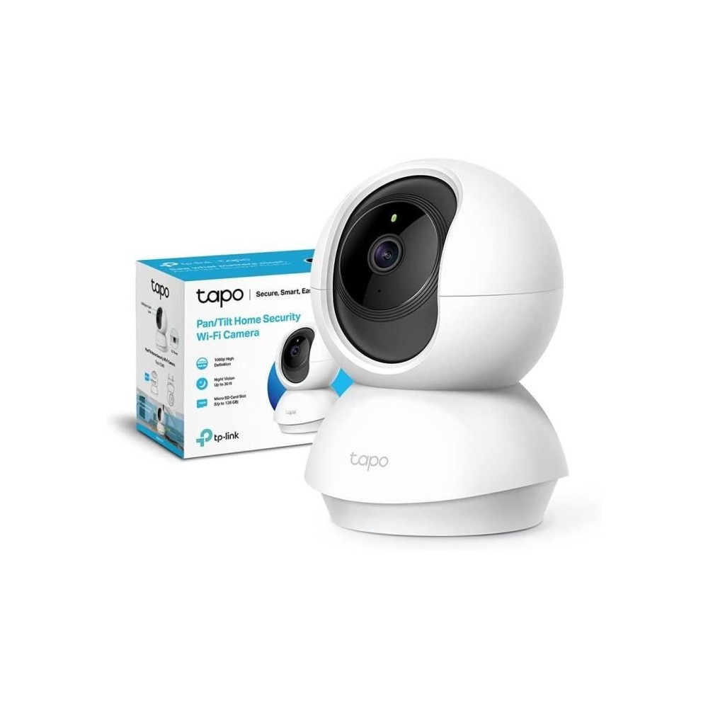 Caméra Surveillance WiFi - TP-Link Tapo C200 - 1080P avec 360° PTZ -