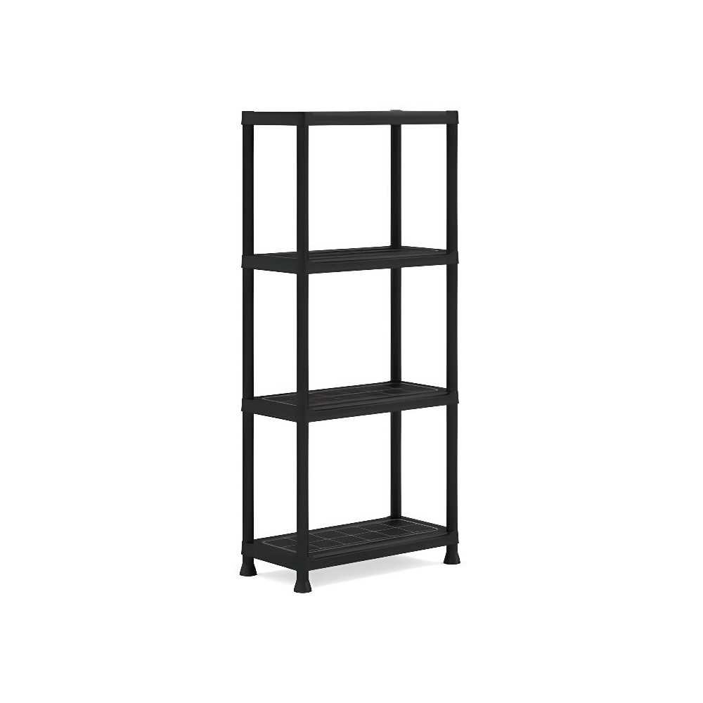 Etagere modulable KETER - Noir - 60 x 30 x 135 cm - 4 tablettes résis