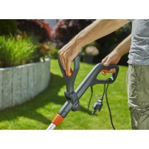 GARDENA Coupe-bordures EasyCut 450/25 – 450W – Ø25cm – Fil RotorCut – Manche télescopique inclinable – Etrier protec