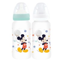 Lot de 2 biberons THERMOBABY MICKEY COOL - 360ml - Anti coliques - Dé