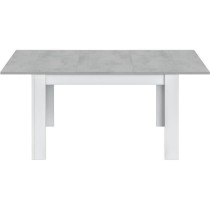 Table a manger extensible - KENDRA - Rectangulaire - Blanc artik et ci