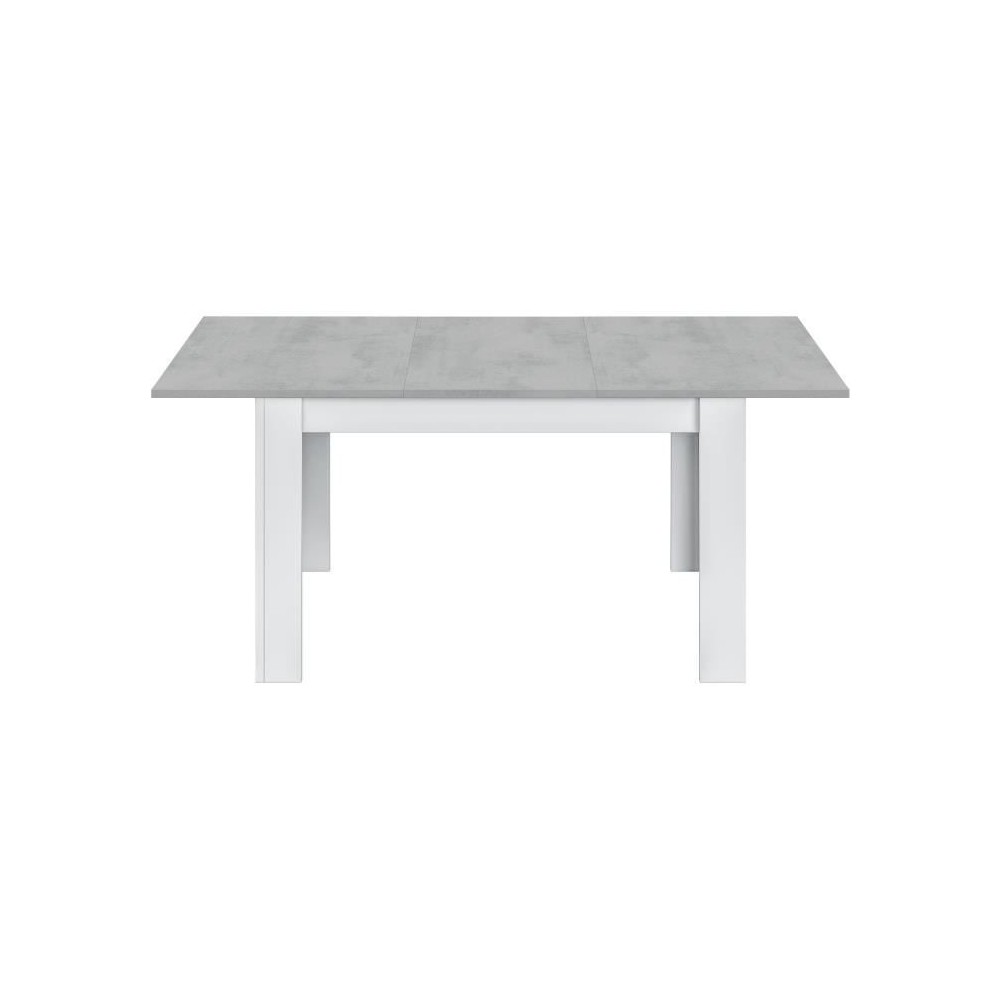 Table a manger extensible - KENDRA - Rectangulaire - Blanc artik et ci