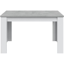 Table a manger extensible - KENDRA - Rectangulaire - Blanc artik et ci