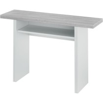 Table d'appoint extensible / console TAVOLO - Mélaminé gris béton -