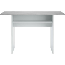 Table d'appoint extensible / console TAVOLO - Mélaminé gris béton -