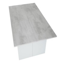 Table d'appoint extensible / console TAVOLO - Mélaminé gris béton -