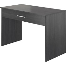 Bureau grand tiroir - Mélaminé gris cendré - 110 x 56 x 81,5 cm