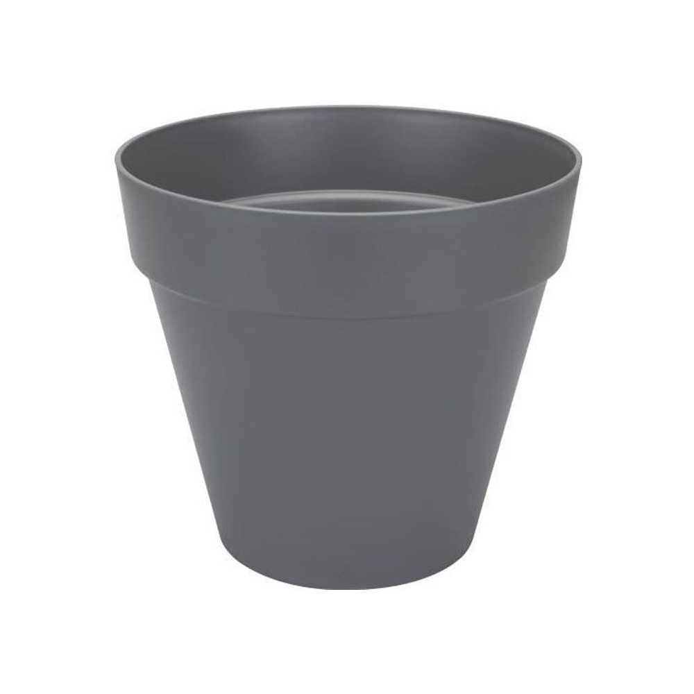 ELHO Pot de fleurs rond Loft Urban - Ø 30 cm - Gris anthracite