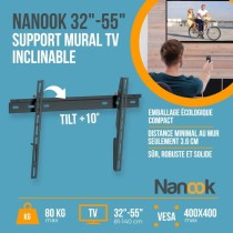 NANOOK Support Mural inclinable pour téléviseurs de 32-55 Pouces- So