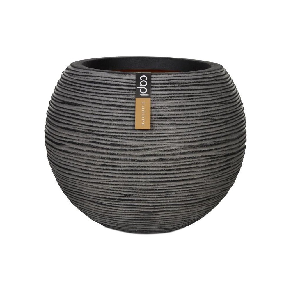 Vase boule - CAPI EUROPE - RIB NL - 40 x 32 cm - Anthracite