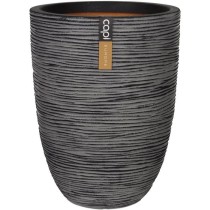 Capi Pot a fleurs Nature Rib 36 x 47 cm anthracite KOFZ782 424229