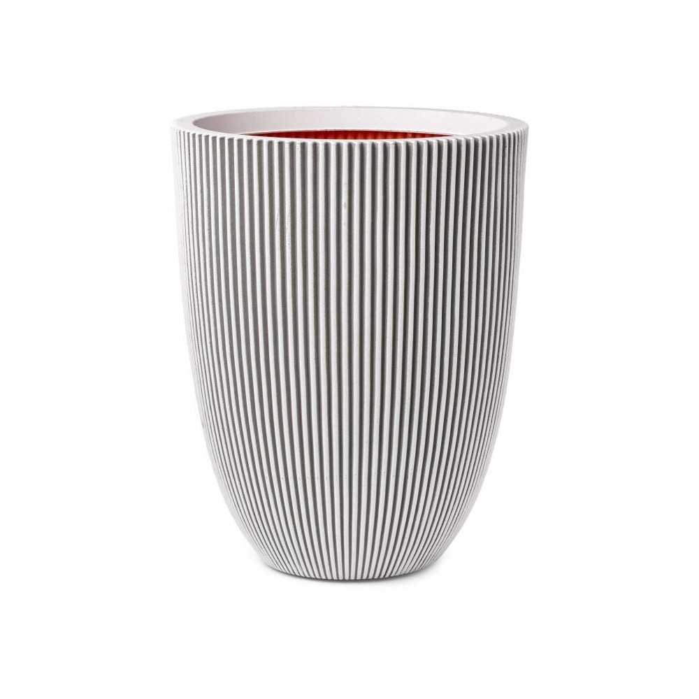 Capi Vase élégant Groove 34x46 cm ivoire 445498