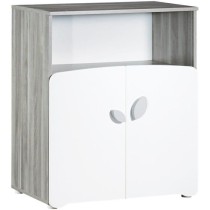 Chambre bébé duo Leaf: lit 120x60, commode a langer - Babyprice - Bl