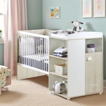 Lit Combiné - 120x60cm - Evolutif en 90x190cm - Babyprice Smile - Het