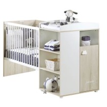 Lit Combiné - 120x60cm - Evolutif en 90x190cm - Babyprice Smile - Het