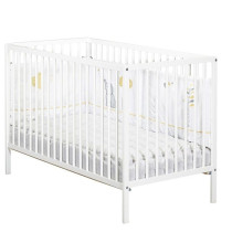 Lit bébé - 120 x 60 cm - Babyprice First - Tout barreaux - En bois b