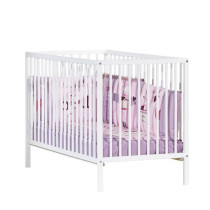 Lit bébé - 120 x 60 cm - Babyprice First - Tout barreaux - En bois b