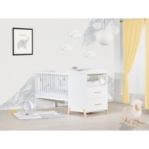 Lit Combiné - 120x60cm - Evolutif en 90x190cm - Babyprice Joy Naturel