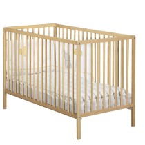 Lit bébé - 120 x 60 cm - Babyprice First - Tout barreaux - En bois n